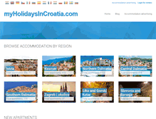Tablet Screenshot of myholidaysincroatia.com